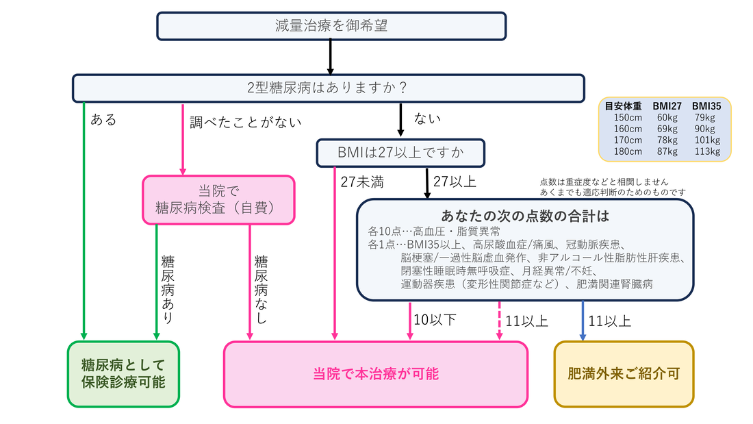 保険診療・自由診療の判断フロー